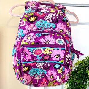 Vera Bradley Bookbag As-is Purple Floral